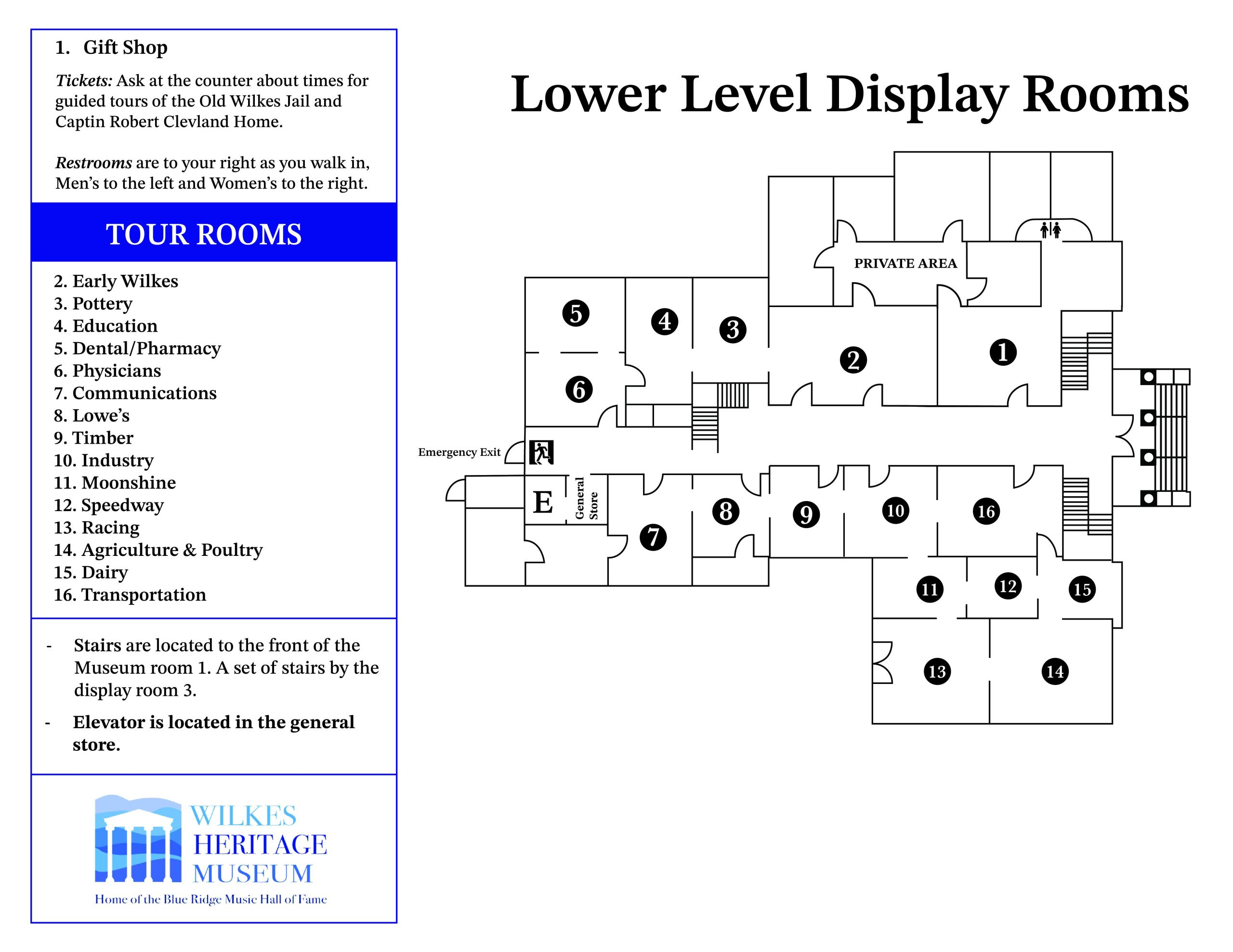 Map Lower Level 2024