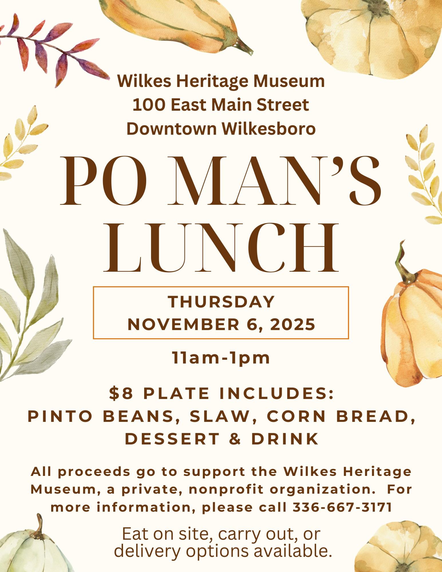 Pinto Bean Lunch Flyer